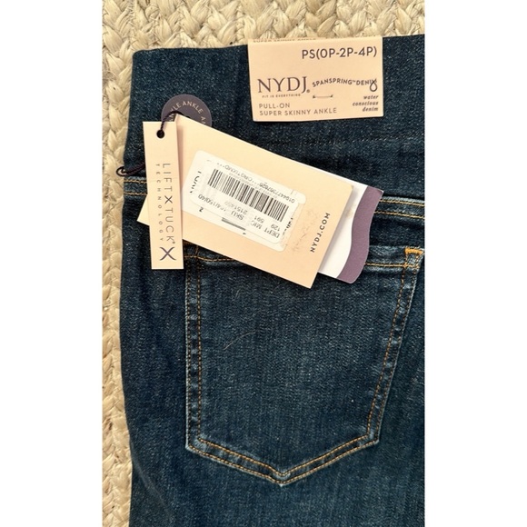NWT NYDJ pull-on super skinny ankle jeans size PS (0P-2P-4P) - Picture 10 of 15